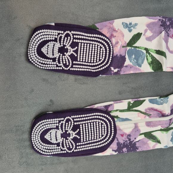 Burts Bees Baby Organic Cotton Baby One Piece Sleeper Floral Multi-Color 18M - Picture 2 of 8